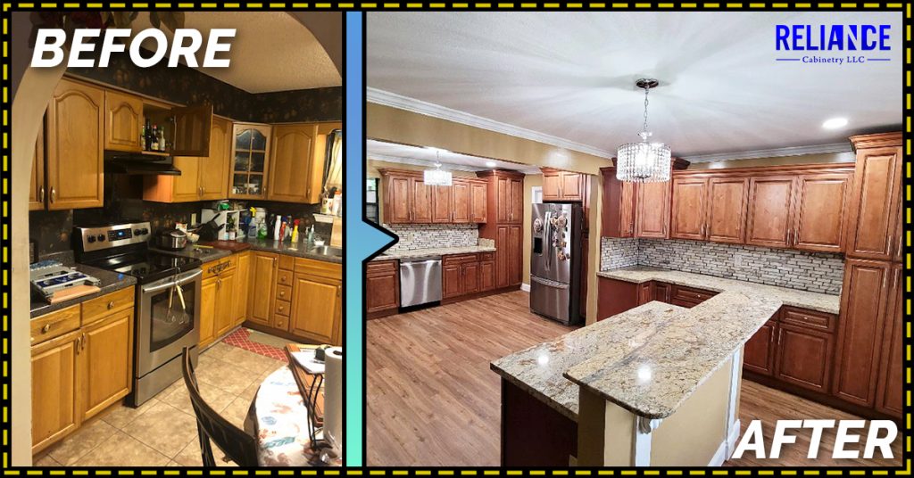 before and after kitchen remodeling