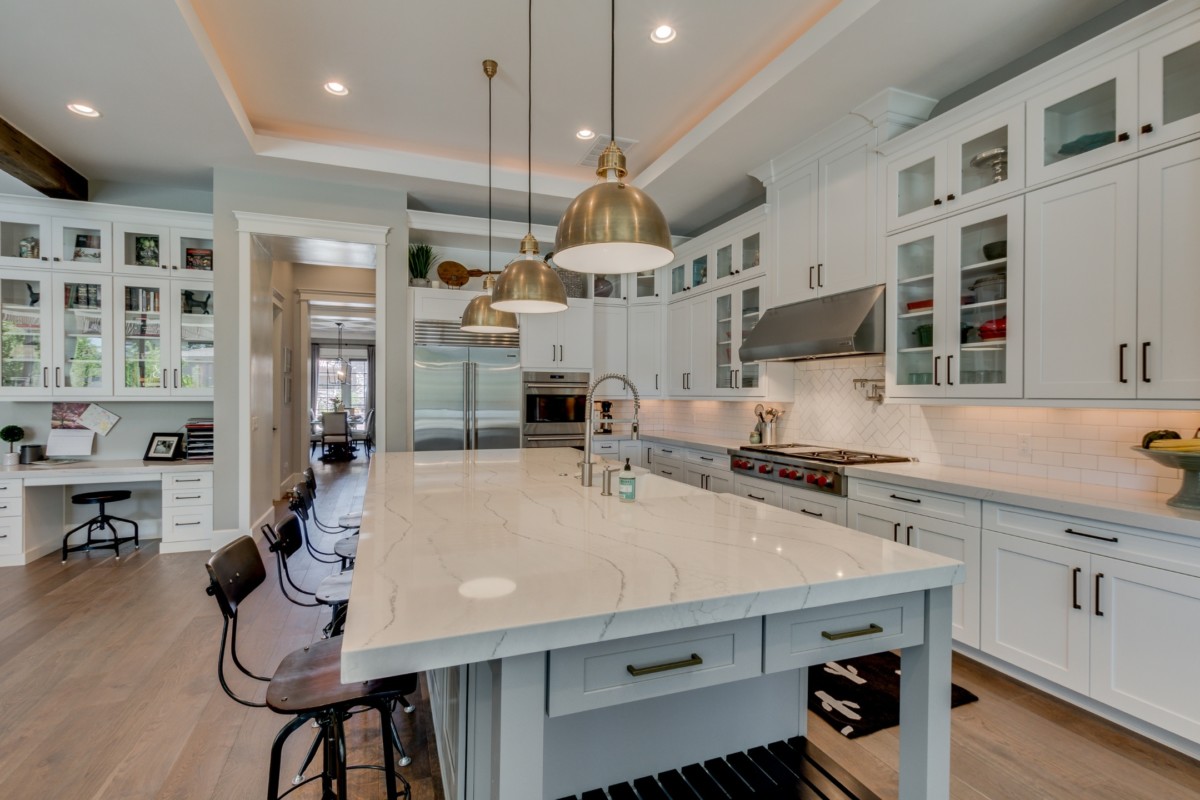 remodeled kitchen as seen on Redfin