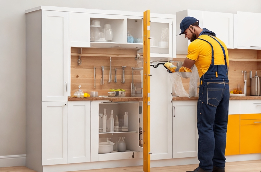 A kitchen with affordable materials and DIY self-installation