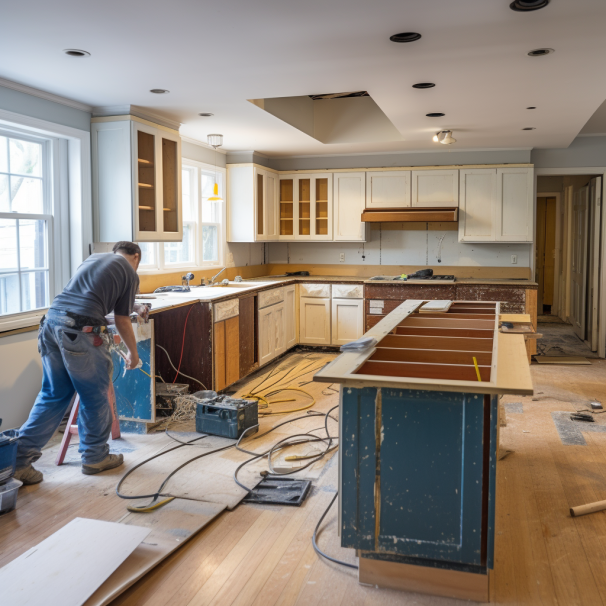 Kitchen cabinet removal and disposal
